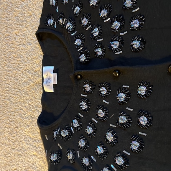 Ann Taylor loft stunning black cardigan size medium - Picture 5 of 5